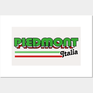 Piedmont / Piemonte - Retro Style Italian Region Design Posters and Art